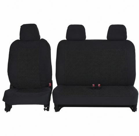 Premium Seat Covers for Mitsubishi Triton Single Cab (2006-2020) Bench Seat Black