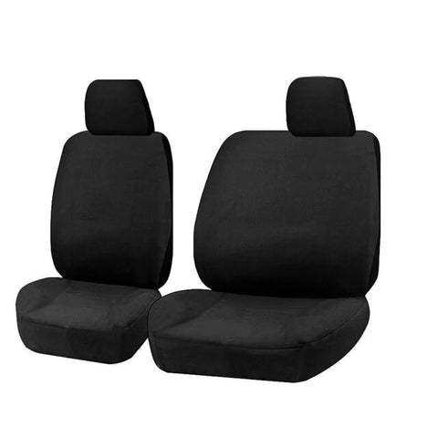 Canvas Seat Covers For Mazda Bt-50 Fronts 11/2011-2020 Black Single-Cab
