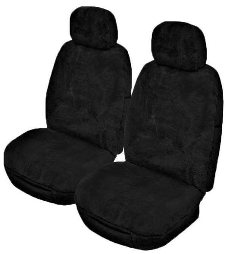 Alpine Sheepskin Seat Covers - Universal Size (25mm) - Black
