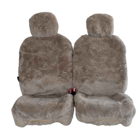 Downunder Sheepskin Seat Covers - Universal Size (16mm) - Mocha