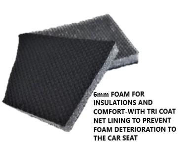 Universal Platinum Rear Seat Covers Size 06/08S | Black