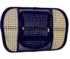 Curved Mesh Back Support