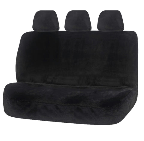 Universal Finesse Faux Fur Seat Covers - Universal Size 06/08H - Charcoal