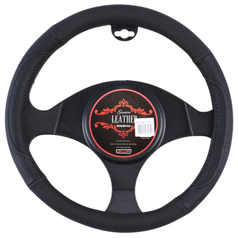 Oklahoma Steering Wheel Cover - Black [Leather]