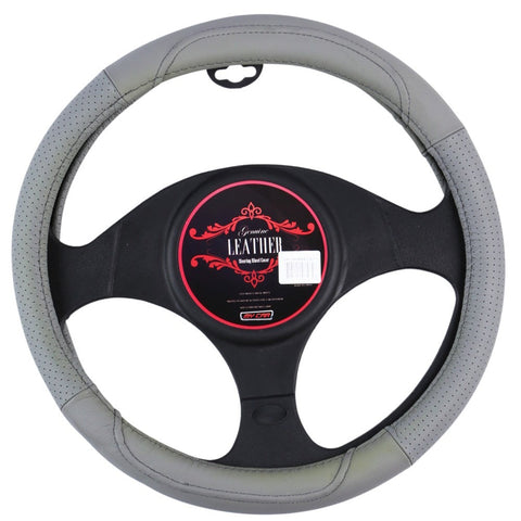 Oklahoma Steering Wheel Cover - Grey [Leather]