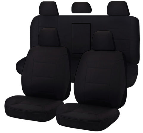 Challenger Canvas Seat Covers - For Mitsubishi Triton ML-MN Series Dual Cab (2006-2015)