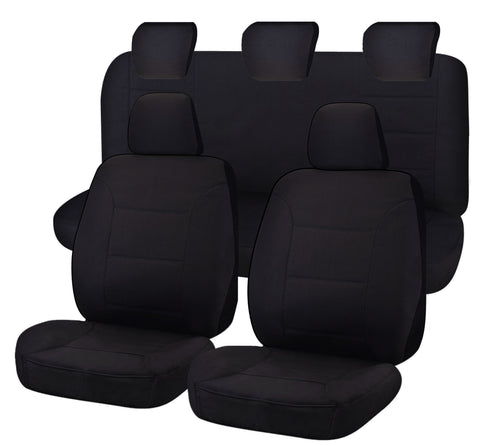 Challenger Plus Full Canvas Seat Covers - For ISUZU D-MAX DMAX Crew Cab (07/2020-On)