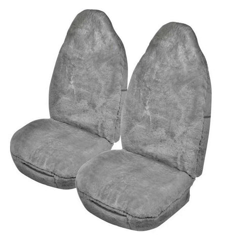 Downunder Sheepskin Seat Covers - Universal Size (16mm) - Grey