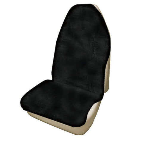 Throwover Sheepskin Seat Covers - Universal Size (20mm) - Black