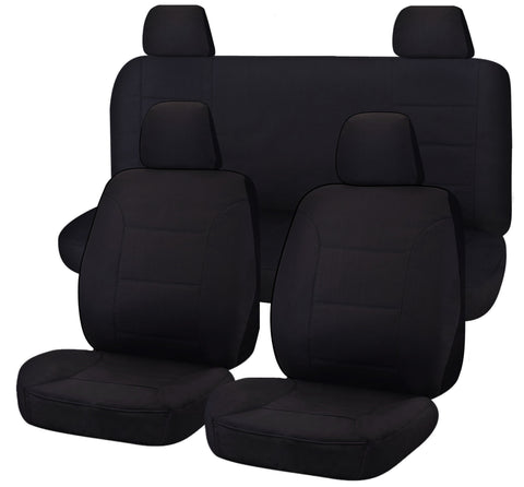 All Terrain Canvas Seat Covers - Custom Fit for Nissan Navara D23 Series 1-2 Np300 Dual Cab (2015-2017)