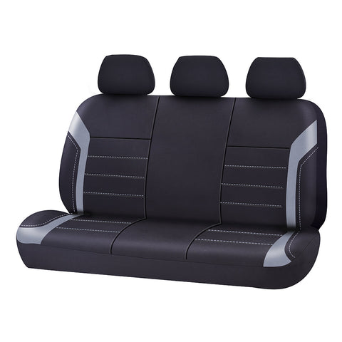 Universal Ultra Light Neoprene Rear Seat Covers Size 06/08H | Black/Grey