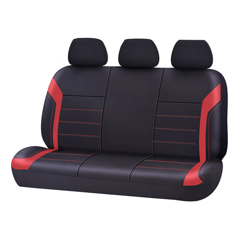 Universal Ultra Light Neoprene Rear Seat Covers Size 06/08H | Black/Red