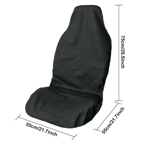 Universal Supreme Throwover Seat Cover Canvas - Black